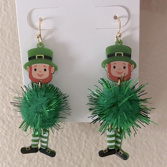 LEPRECHAUN Earrings, NWT - Picture 1 of 4